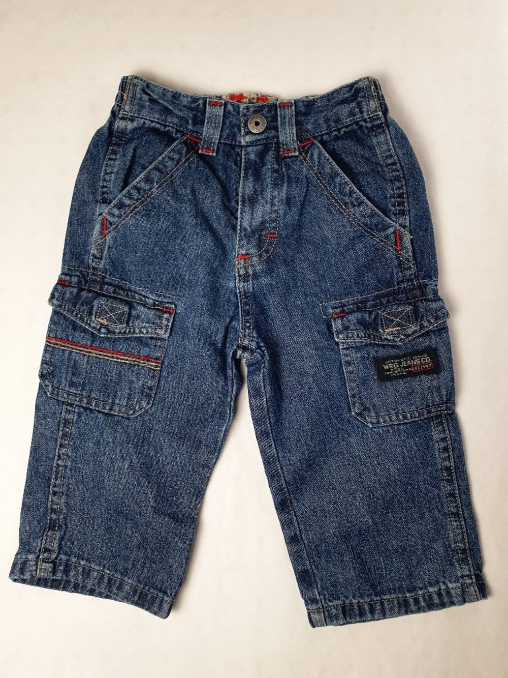 Vintage Wrangler WRG Jeans Co. Toddler Denim Cargo Pants - 18M